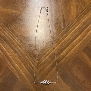 Elegant Silver Leaf Necklace